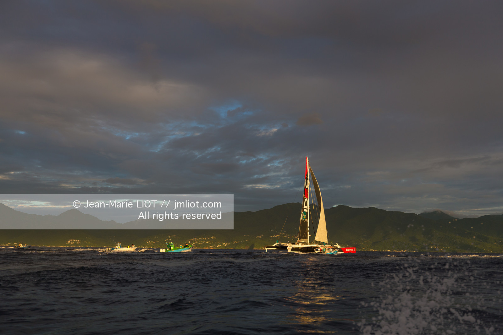 FRANCIS JOYON - ROUTE DU RHUM 2018 - ARRIVEE