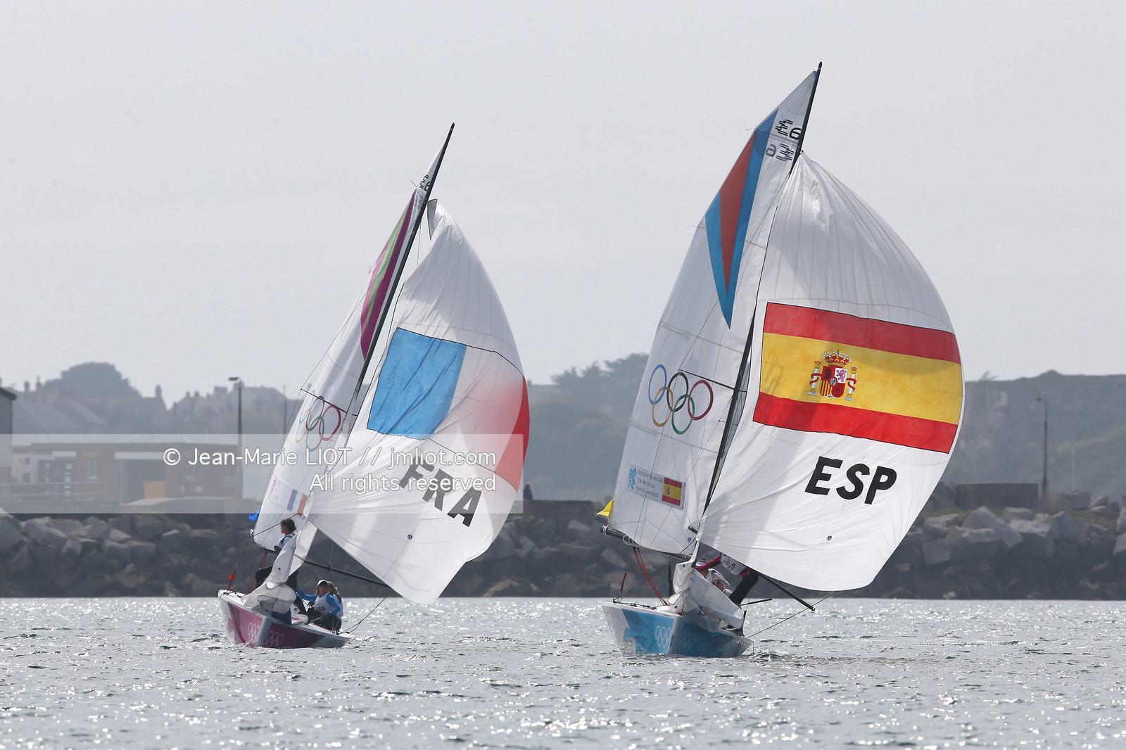 LONDON 2012 - SAILING - COURSE ELLIOTT 6M WOMEN.