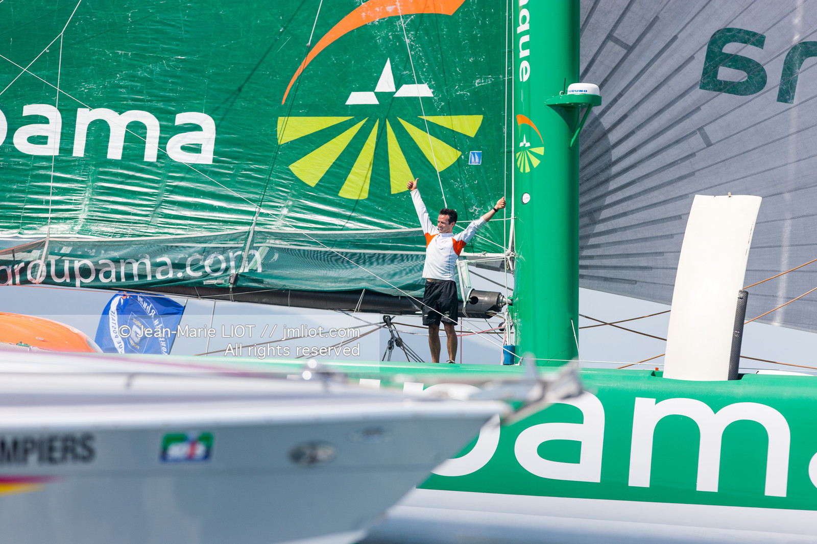 ROUTE DU RHUM 2010 - FRANCK CAMMAS - ARRIVEE