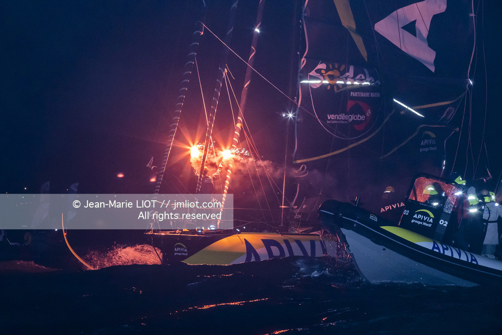 VENDEE GLOBE 2020-2021 - ARRIVEE CHARLIE DALIN