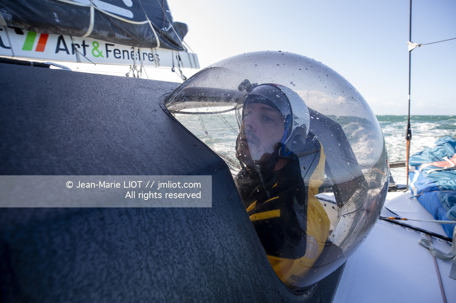 FABRICE AMEDEO ET ERIC PERON - TRANSAT JACQUES VABRE 2019 - A BORD